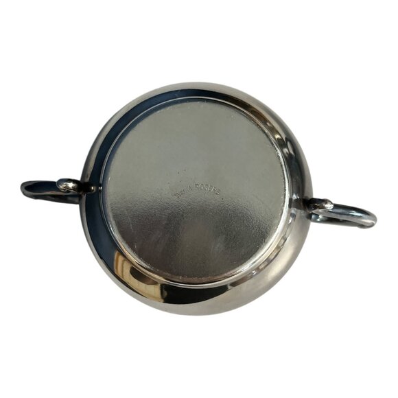 Vintage Silverplate Creamer & Sugar Bowl Set – Wm. A Rogers Sugar, Ornate Footed - Picture 3 of 9